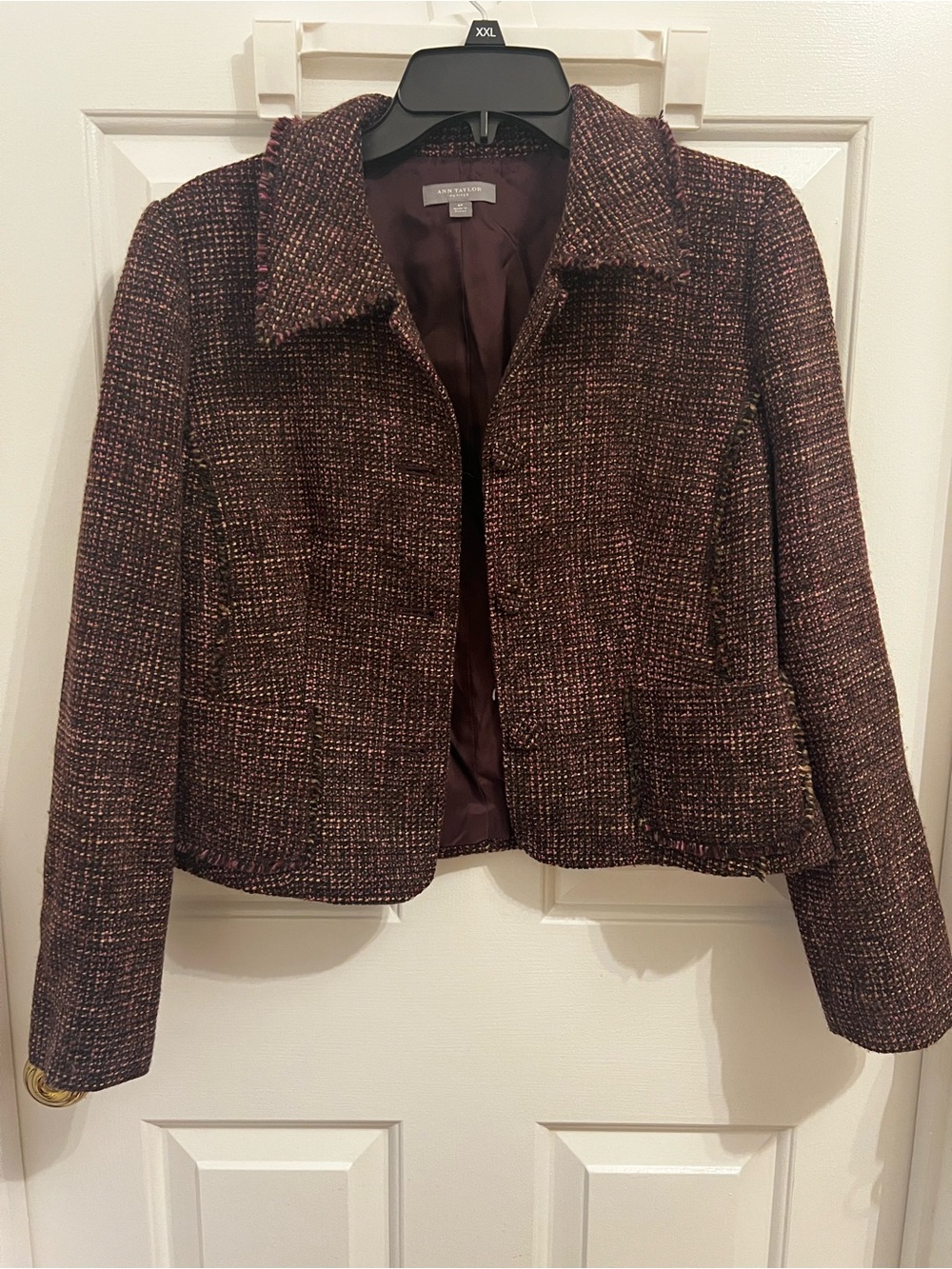 Ann Taylor Brown Multi Tweed Blazer